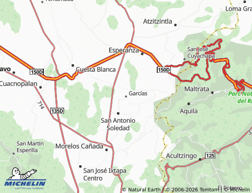 MICHELIN Garcías map - ViaMichelin