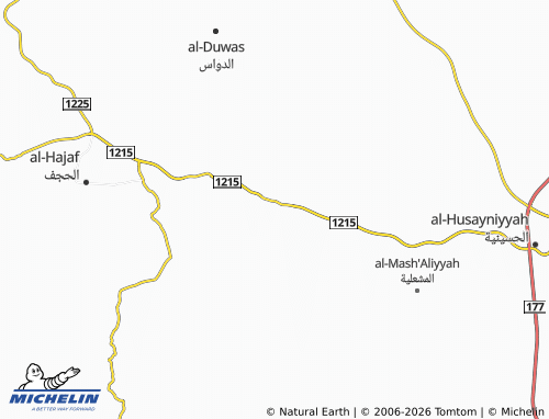 MICHELIN-Landkarte al-Janajat 1 - ViaMichelin