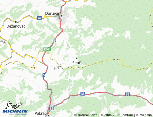 MICHELIN-Landkarte Sirač - ViaMichelin