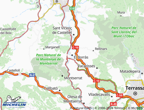 Carte MICHELIN El Borràs - ViaMichelin