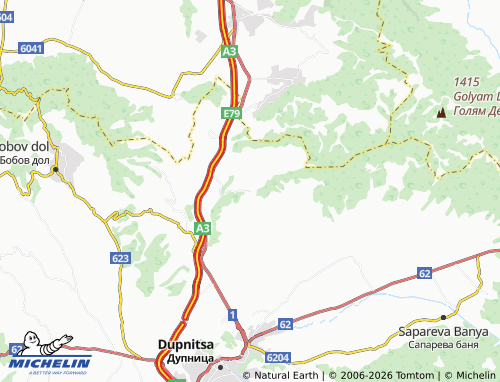 MICHELIN Topolnitsa map - ViaMichelin