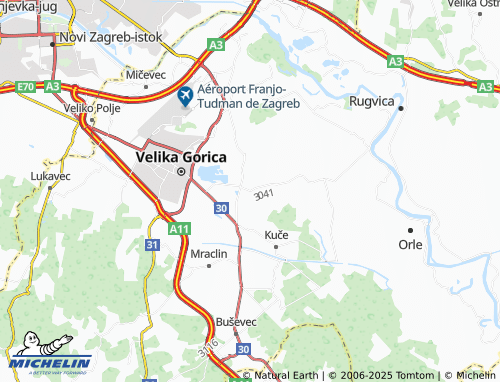 MICHELIN Novo Čiće map - ViaMichelin