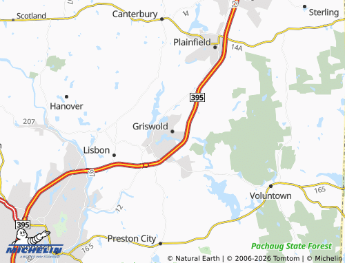 Mappa MICHELIN Griswold - ViaMichelin