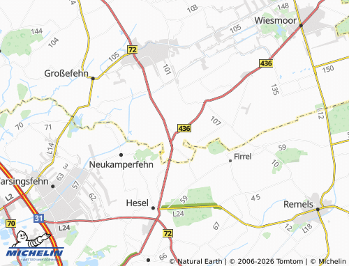 MICHELIN Bagband map - ViaMichelin