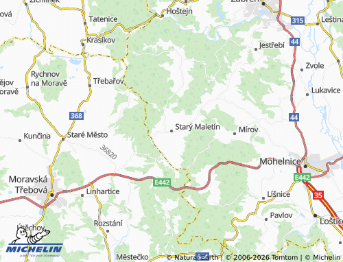 Mappa MICHELIN Starý Maletín - ViaMichelin