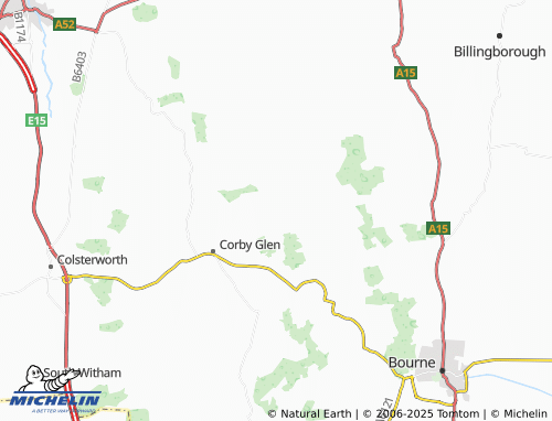 Carte MICHELIN Irnham - ViaMichelin