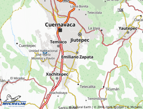 Mappa MICHELIN Valle Esmeralda I y II - ViaMichelin