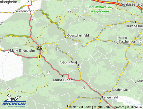 MICHELIN-Landkarte Schnodsenbach - ViaMichelin