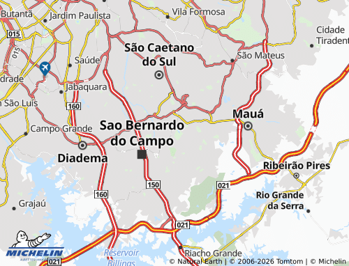 Mapa MICHELIN Bairro Paraíso - ViaMichelin