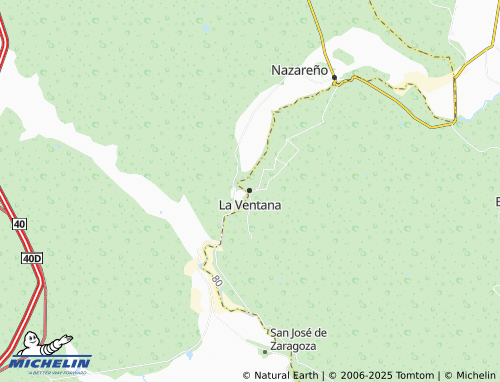 MICHELIN La Ventana map - ViaMichelin