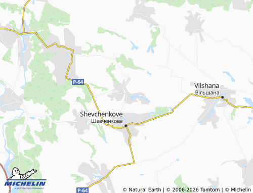 MICHELIN Pedynivka map - ViaMichelin