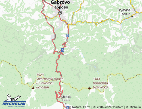 Mapa MICHELIN Chervena lokva - ViaMichelin