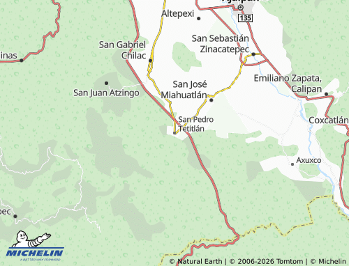 Mapa MICHELIN San Pedro Tetitlán - ViaMichelin