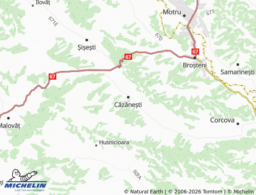 Mappa MICHELIN Căzănești - ViaMichelin