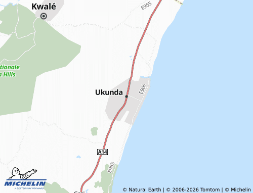 MICHELIN Ukunda map - ViaMichelin