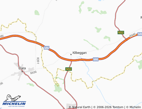 Mapa MICHELIN Kilbeggan - ViaMichelin