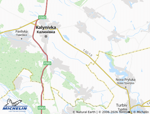 Mappa MICHELIN Prylutske - ViaMichelin