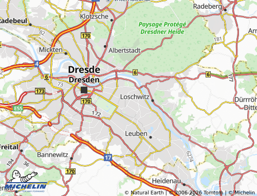 Mappa MICHELIN Striesen-Ost - ViaMichelin