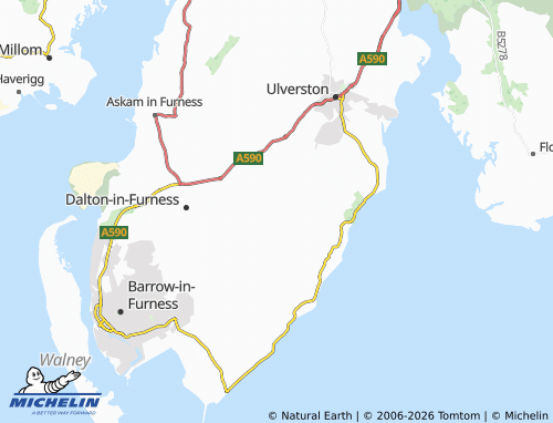 Carte MICHELIN Urswick - ViaMichelin