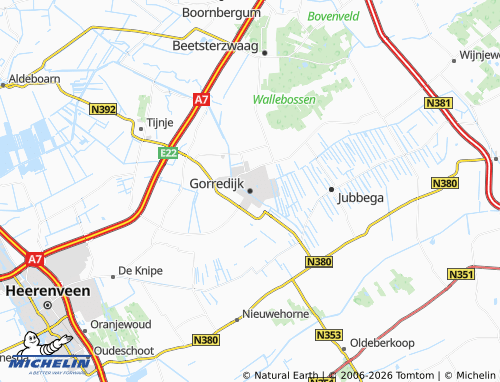 Mapa MICHELIN Gorredijk - ViaMichelin