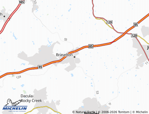 Mappa MICHELIN Braselton - ViaMichelin