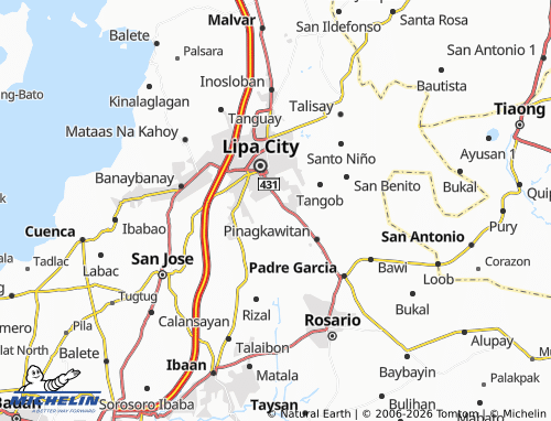 MICHELIN Anilao map - ViaMichelin