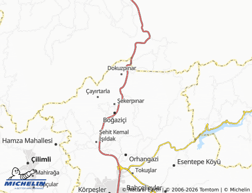MICHELIN Kabalak map - ViaMichelin