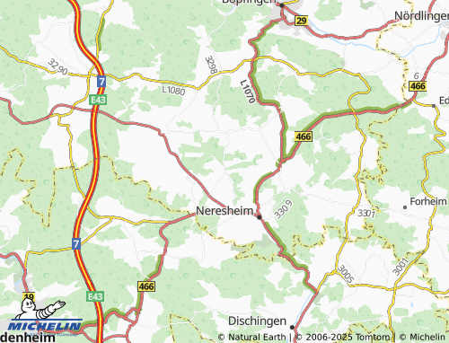 MICHELIN-Landkarte Dossingen - ViaMichelin