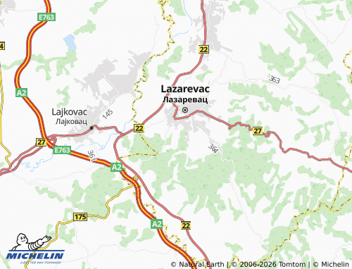 Mapa MICHELIN Šušnjar - ViaMichelin