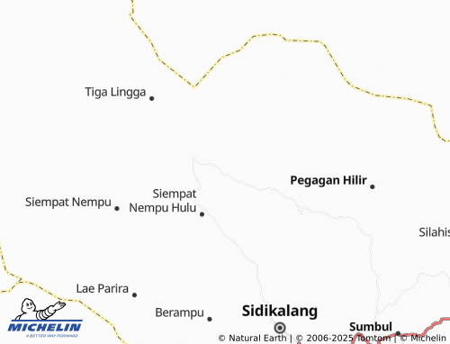 MICHELIN Sumbul Tengah map - ViaMichelin