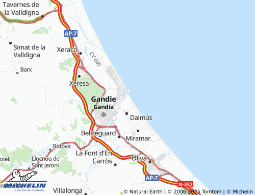 MICHELIN Els Marenys de Rafalcaid map - ViaMichelin