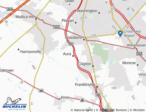 Carte MICHELIN Aura - ViaMichelin