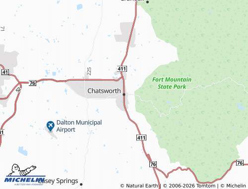 Carte MICHELIN Chatsworth - ViaMichelin