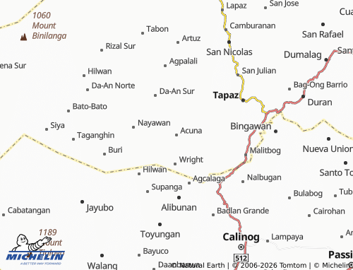 MICHELIN Acuna map - ViaMichelin