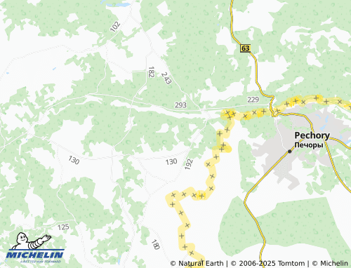 MICHELIN Tuplova map - ViaMichelin