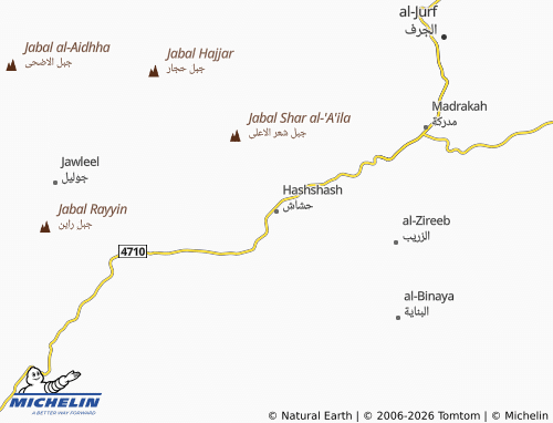 Carte MICHELIN Hashshash - ViaMichelin