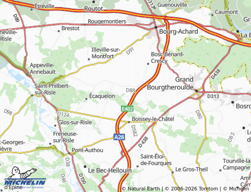 MICHELIN Thénouville map - ViaMichelin
