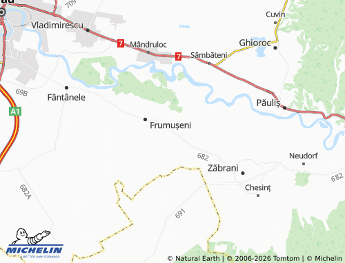 Mapa MICHELIN Aluniș - ViaMichelin