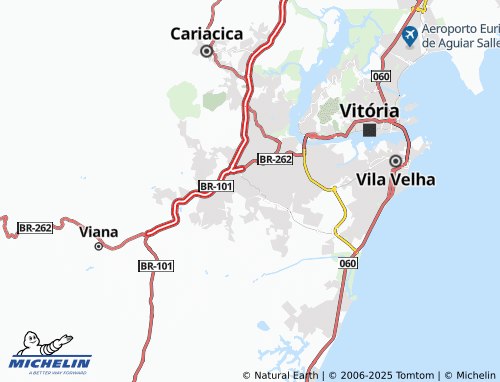 MICHELIN Santa Bárbara map - ViaMichelin