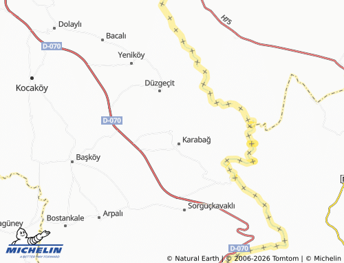 Kaart MICHELIN Çatak - ViaMichelin