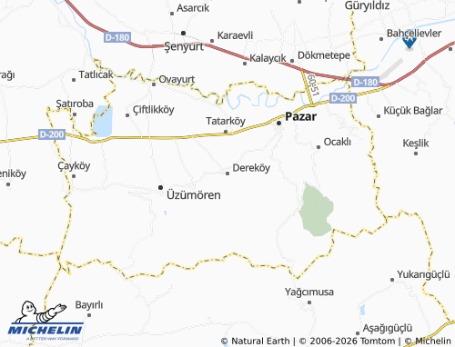 MICHELIN Dereköy map - ViaMichelin