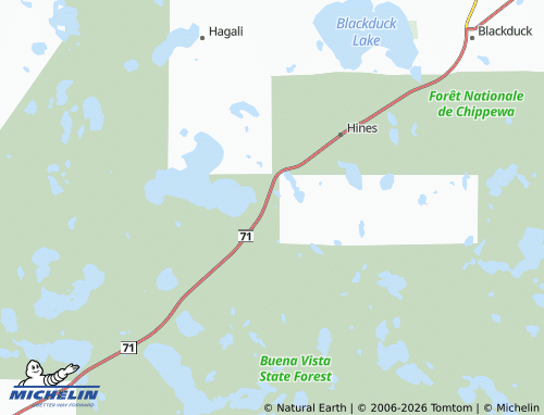 Mapa MICHELIN Tenstrike - ViaMichelin