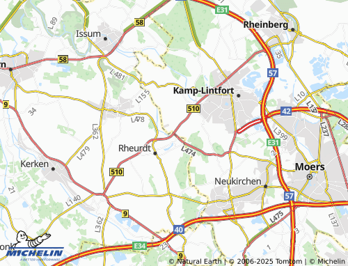 MICHELIN Wickrath map - ViaMichelin
