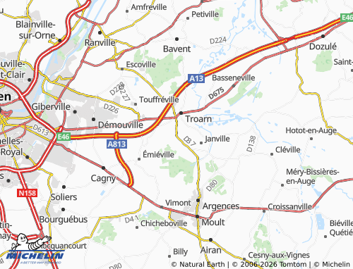 MICHELIN Saint-Pair map - ViaMichelin