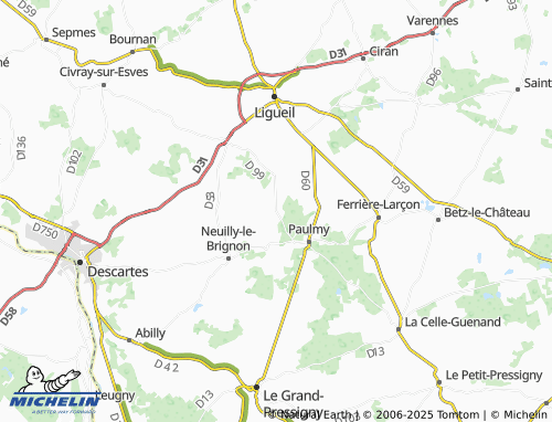MICHELIN Pauvrelay map - ViaMichelin