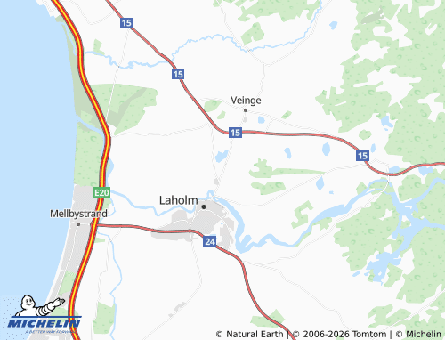 MICHELIN Lilla Tjärby map - ViaMichelin