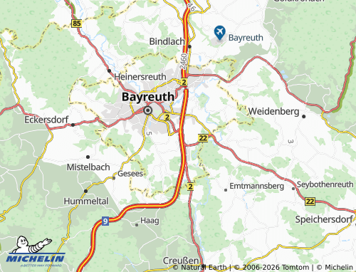 Mappa MICHELIN Oberkonnersreuth - ViaMichelin