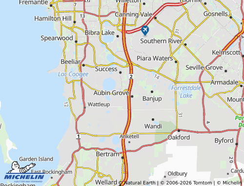 Mapa MICHELIN Hammond Park - ViaMichelin