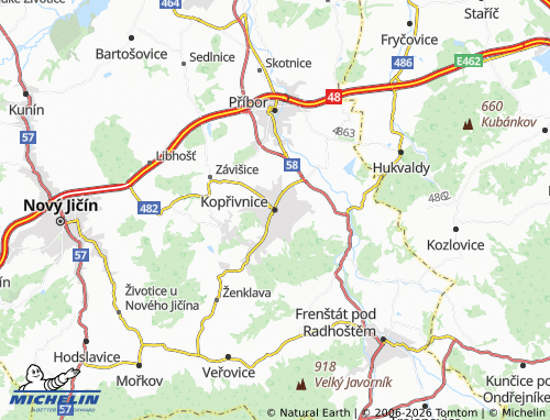 Mappa MICHELIN Kopřivnice - ViaMichelin