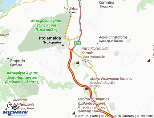 Carte MICHELIN Proastio - ViaMichelin